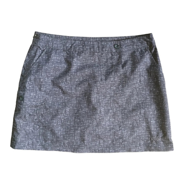 Avia Tennis/Golf/Sports Mini Skort Gray White S - Picture 1 of 8